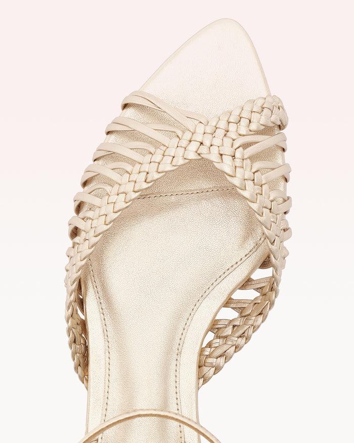 Alexis Agatha Flat Golden Golden