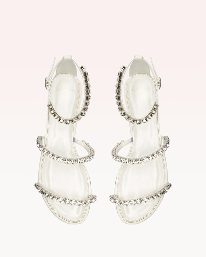 Alexis Alexa Crystals Flat Bridal White White