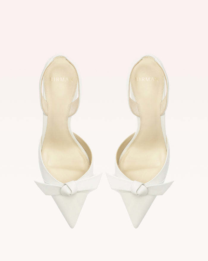 Alexis Clarita Bell Slingback 85 White