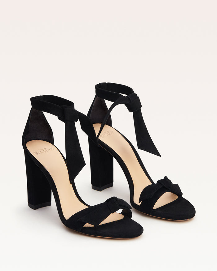 Alexis Clarita Block 90 Suede Black Black