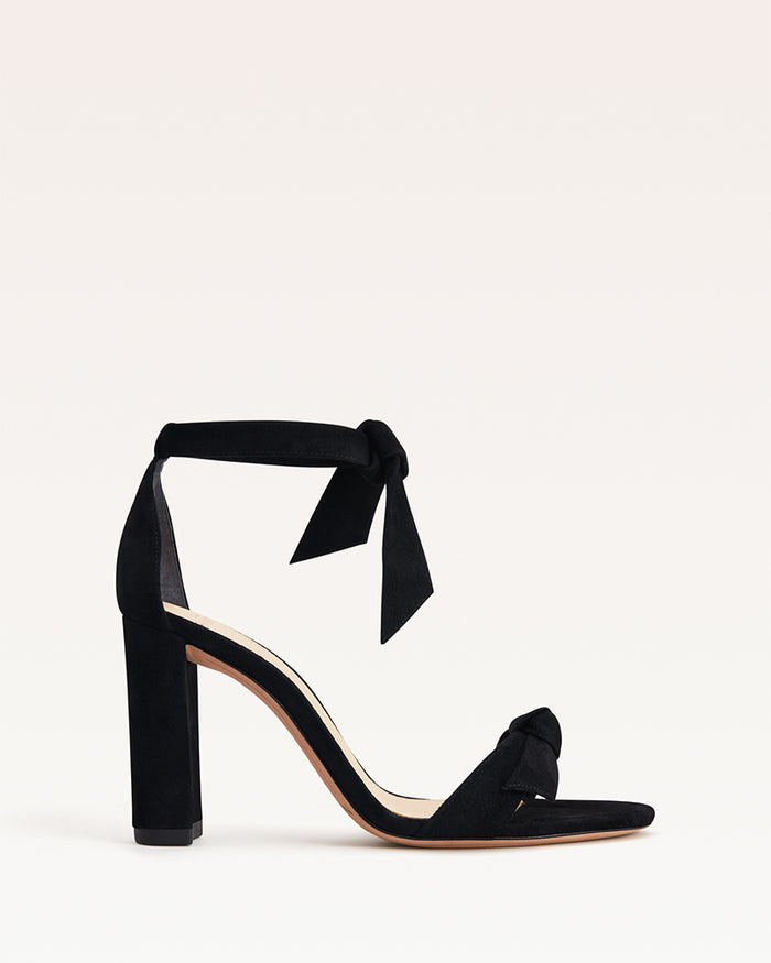 alexis Clarita Block 90 Suede Black Black