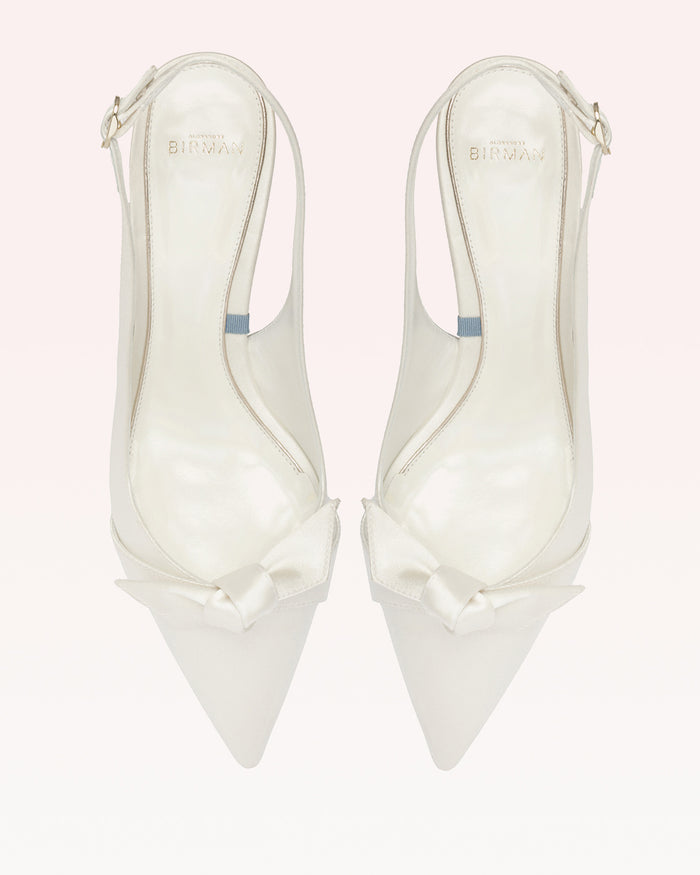 Alexis Clarita Classic Slingback 60 Bianco Bianco