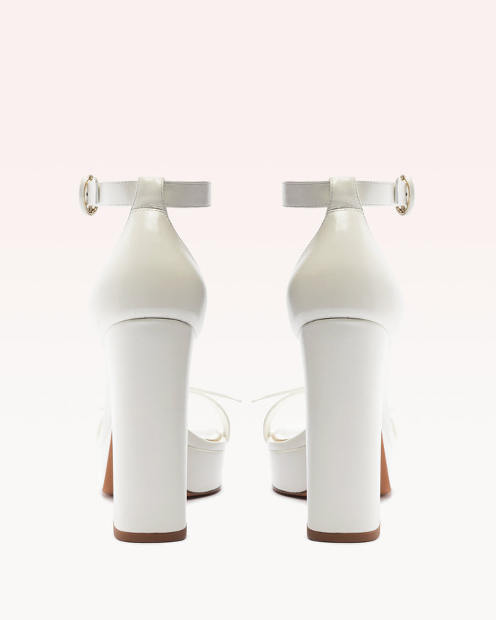 Alexis Clarita Platform Bridal 120 White & Golden