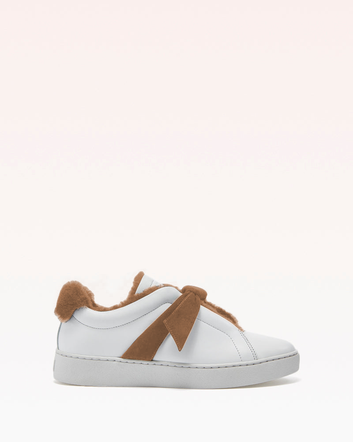 alexis Clarita Sneaker Shearling Cognac Cognac