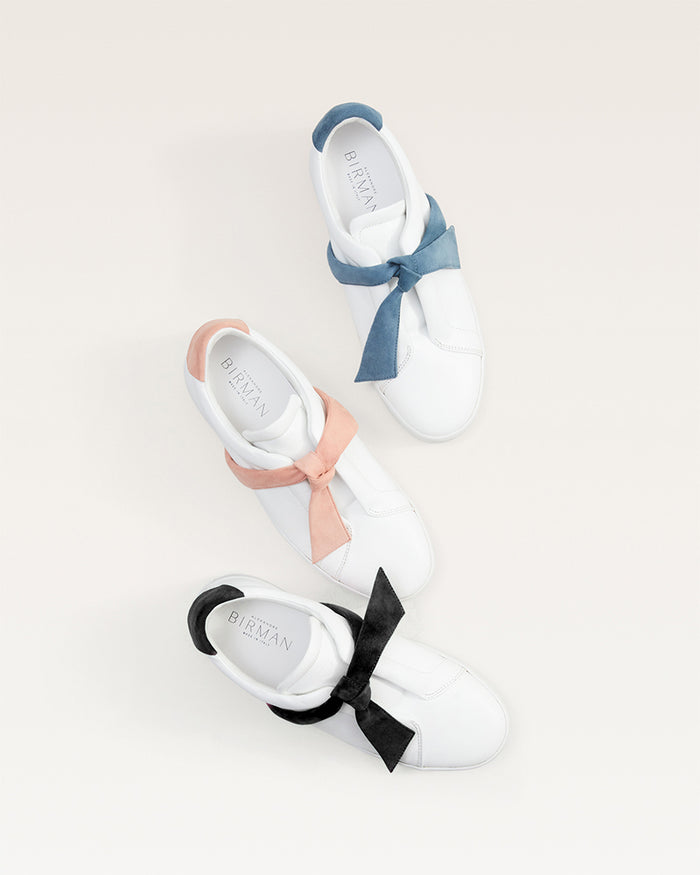 Alexis Clarita Sneaker Suede Black & White Black