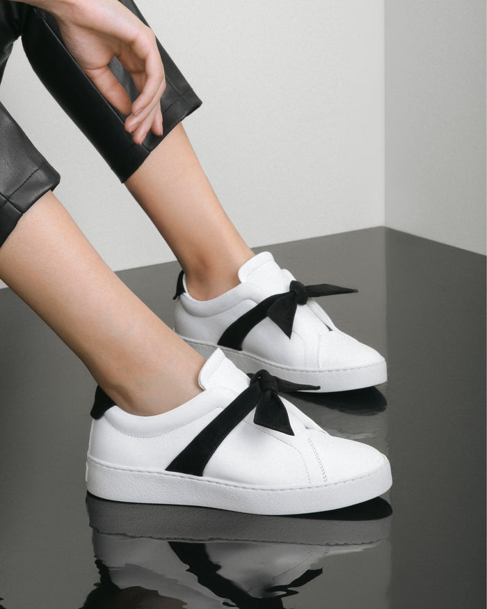 Alexis Clarita Sneaker Suede Black & White Black