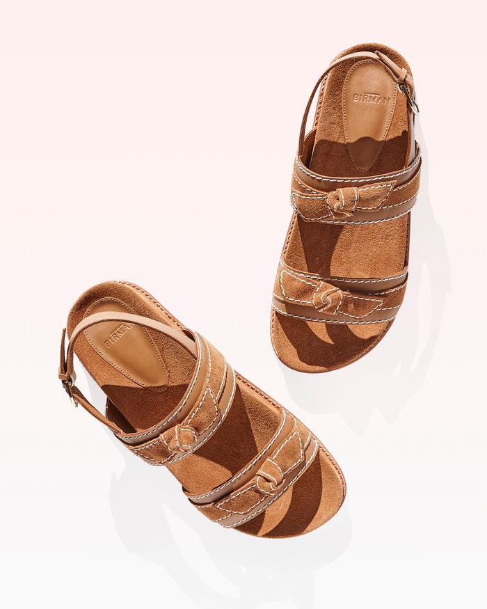 Alexis Clarita Sport Sandal Suede Cuoio Cuoio