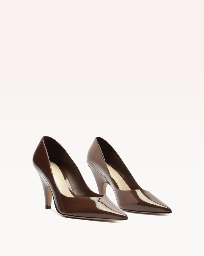 Alexis Frenchie Pump Brown Brown