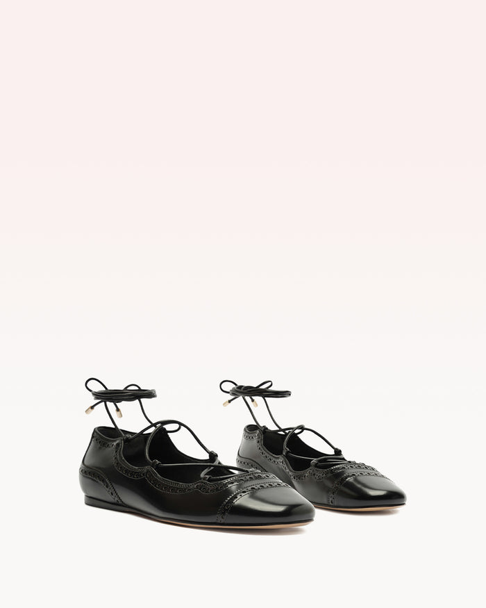 Alexis Lace Up Brogue Black Black