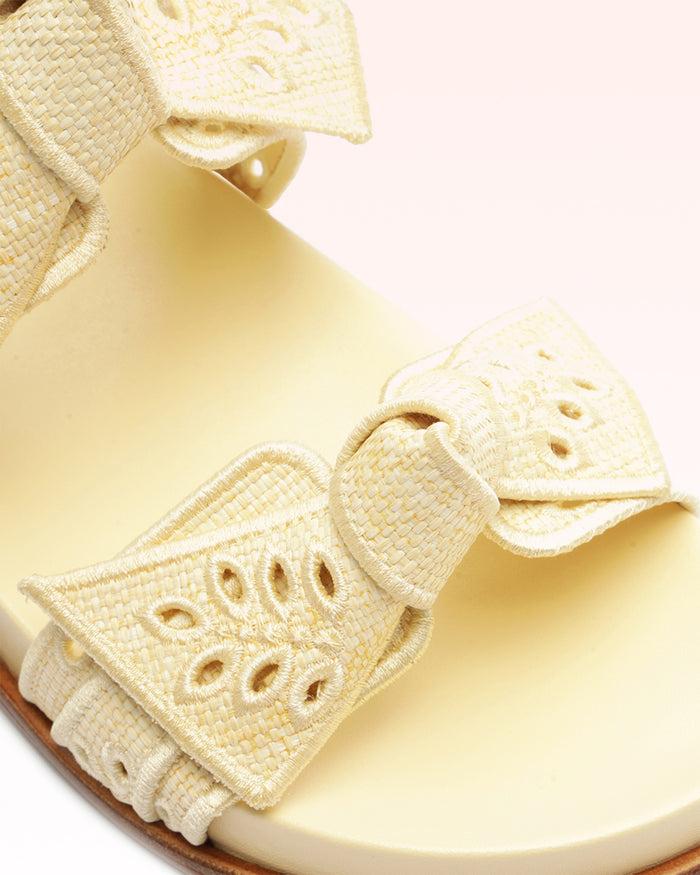 Alexis Maxi Clarita Embroidery Raffia Creamy