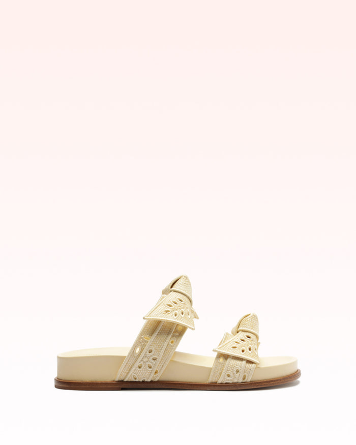 alexis Maxi Clarita Embroidery Raffia Creamy