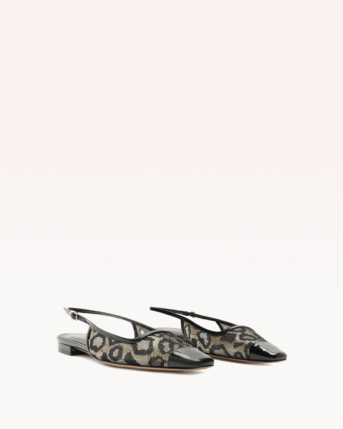 Alexis Olivia Flat Slingback Animal Print Leopard