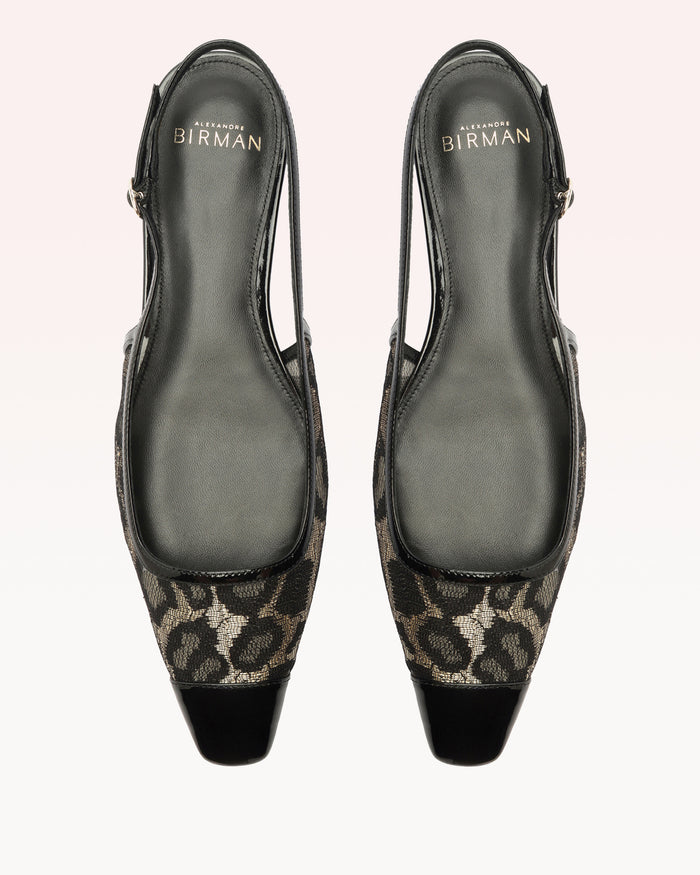 Alexis Olivia Flat Slingback Animal Print Leopard