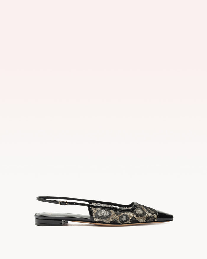 alexis Olivia Flat Slingback Animal Print Leopard