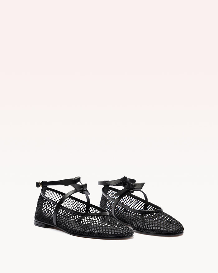 Alexis Slim Clarita Ballet Mesh Black Black