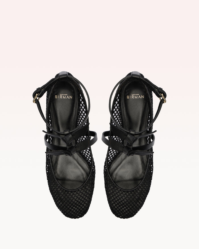 Alexis Slim Clarita Ballet Mesh Black Black