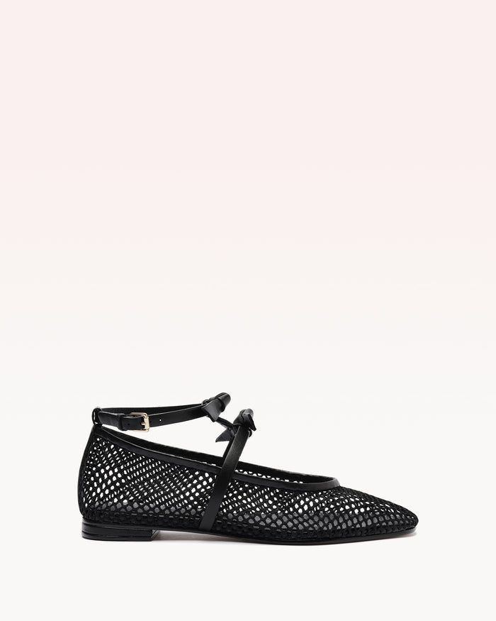 alexis Slim Clarita Ballet Mesh Black Black