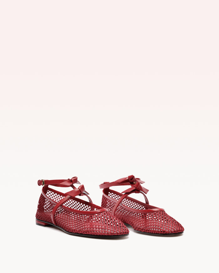 Alexis Slim Clarita Ballet Mesh Red Red
