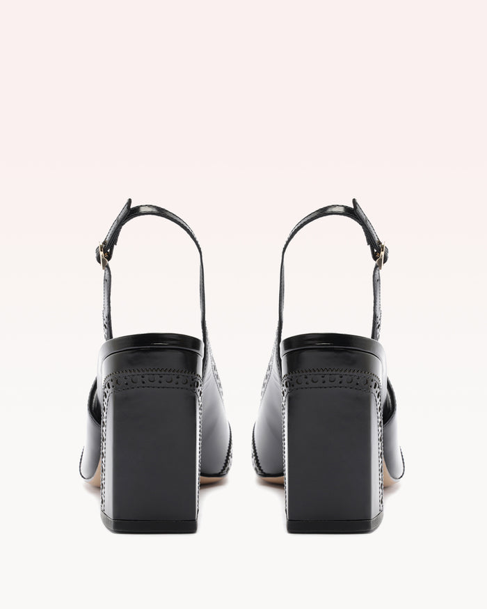 Alexis Slingback Brogue 85 Black Black