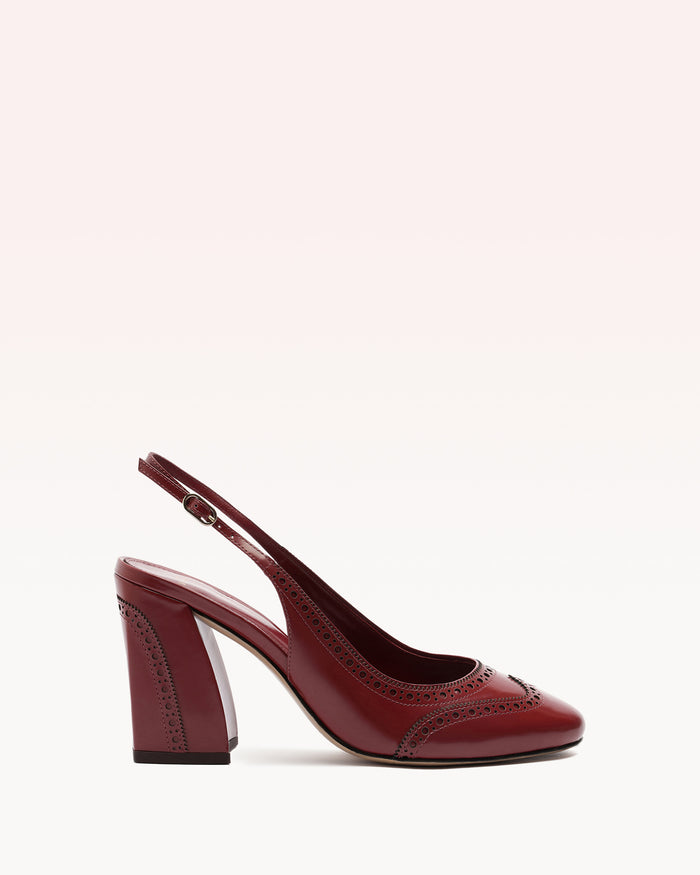 alexis Slingback Brogue 85 Red Red