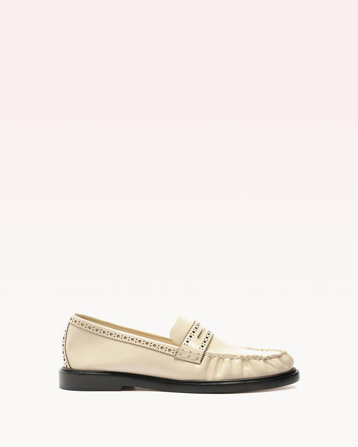 alexis Soft Loafer Brogue Eggshell Eggshell