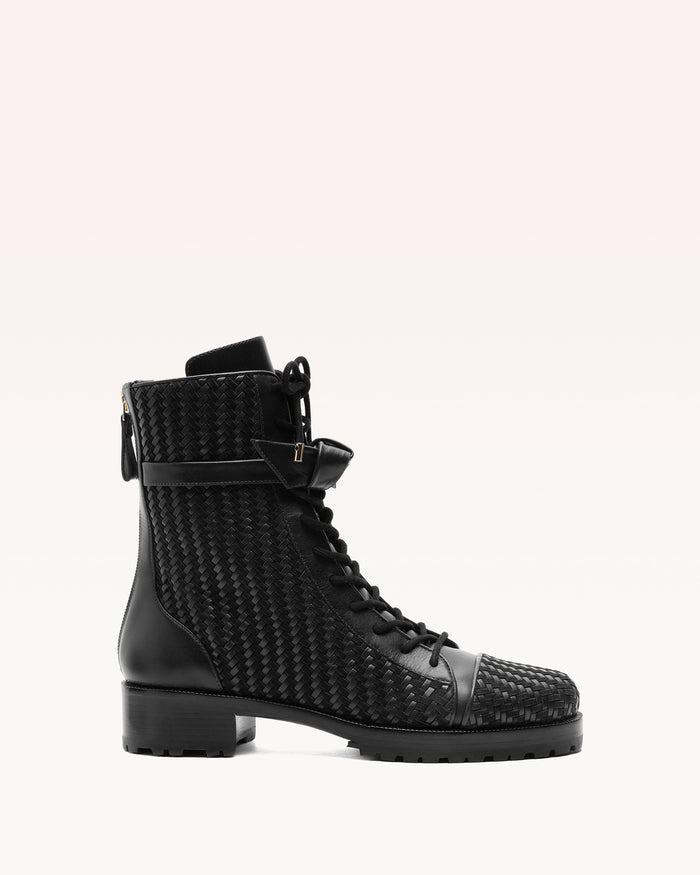 alexis Tresse Combat Bootie Black Black