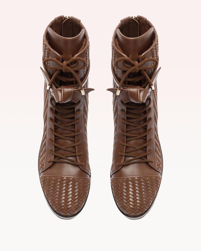 Alexis Tresse Combat Bootie Brown Brown