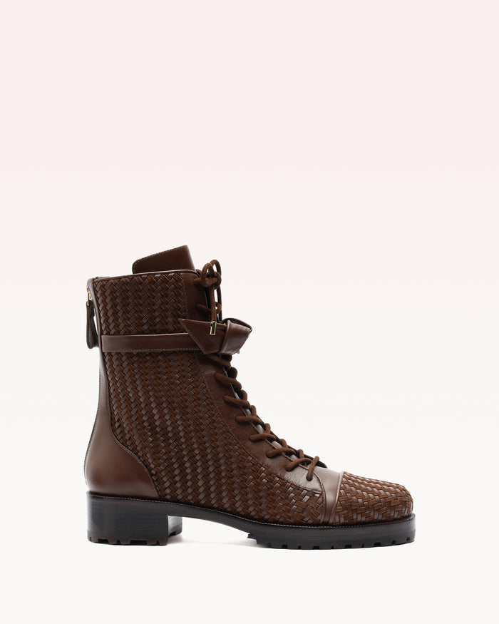 alexis Tresse Combat Bootie Brown Brown