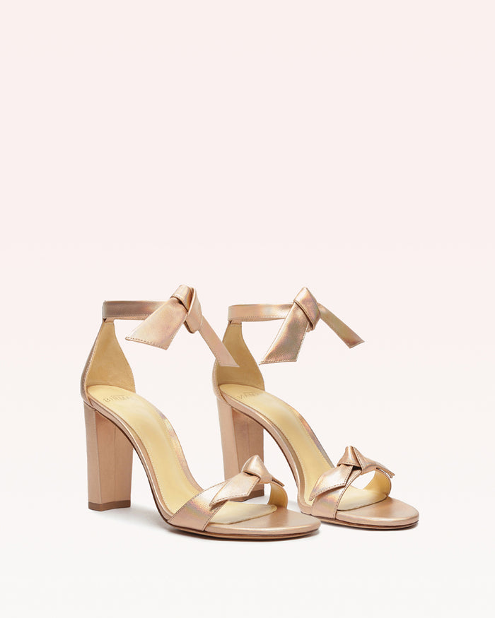 Alexis Clarita Block 90 Metallic Champagne Champagne
