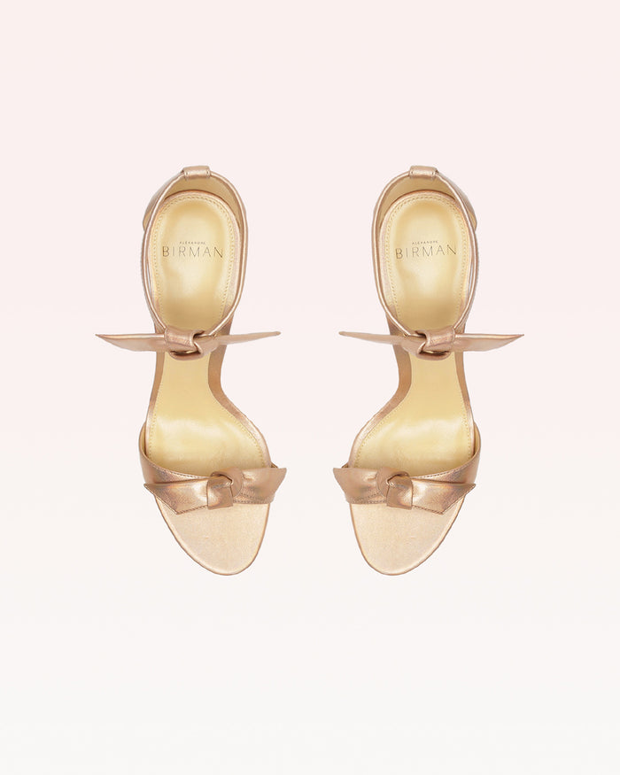 Alexis Clarita Block 90 Metallic Champagne Champagne