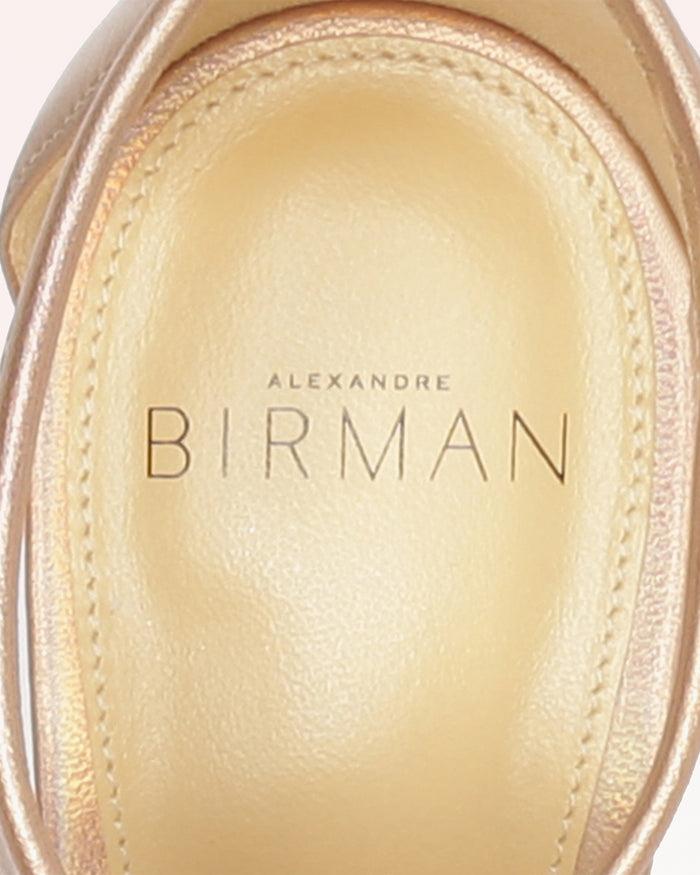Alexis Clarita Block 90 Metallic Champagne Champagne