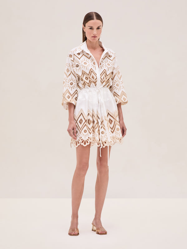 alexis Atarra Dress WHITE