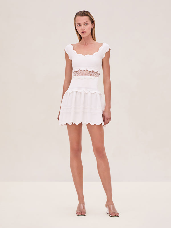 alexis Hopper Dress WHITE