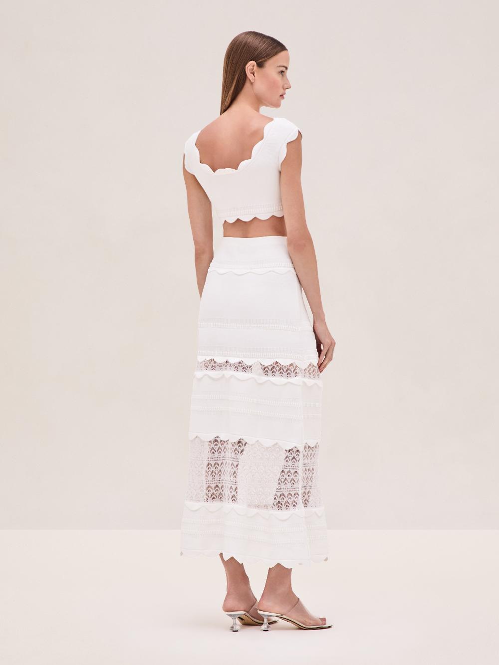Alexis Jeannie Skirt WHITE