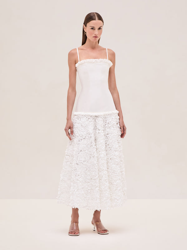 alexis Maitland Dress WHITE FLOWER