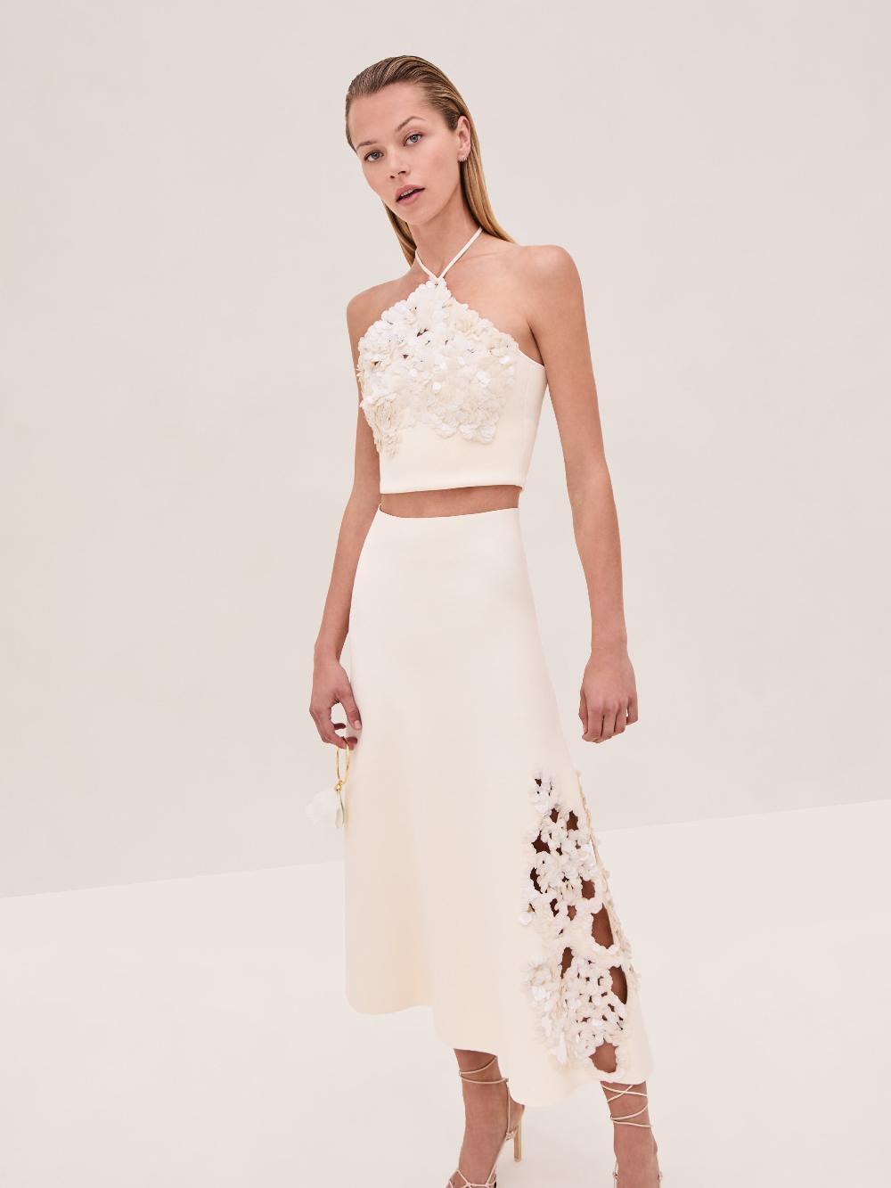 Alexis Maris Skirt IVORY SEQUIN