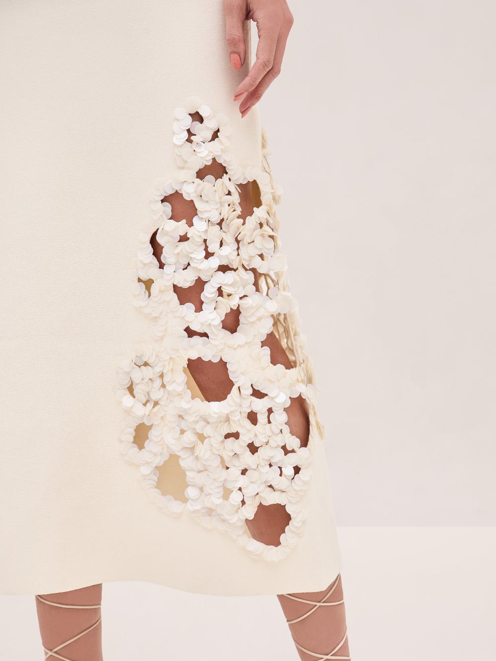 Alexis Maris Skirt IVORY SEQUIN