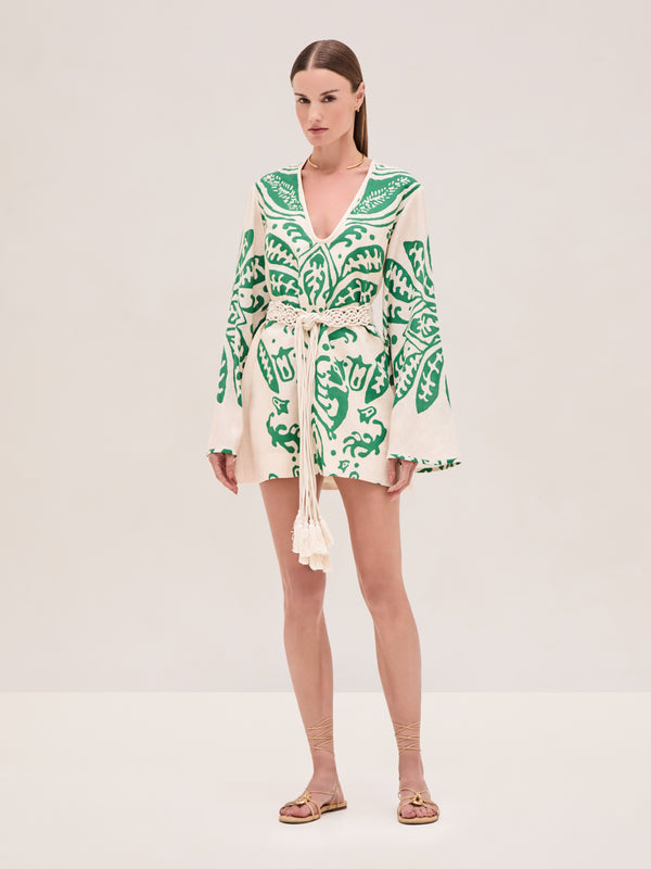 alexis Noriko Dress EMERALD PALM