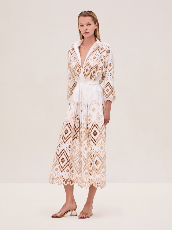 alexis Portello Dress WHITE