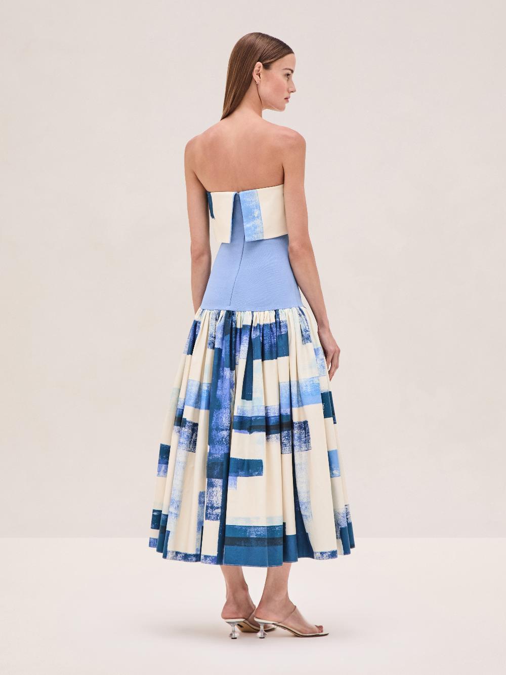 Alexis Robia Dress BLUE BRUSHSTROKE