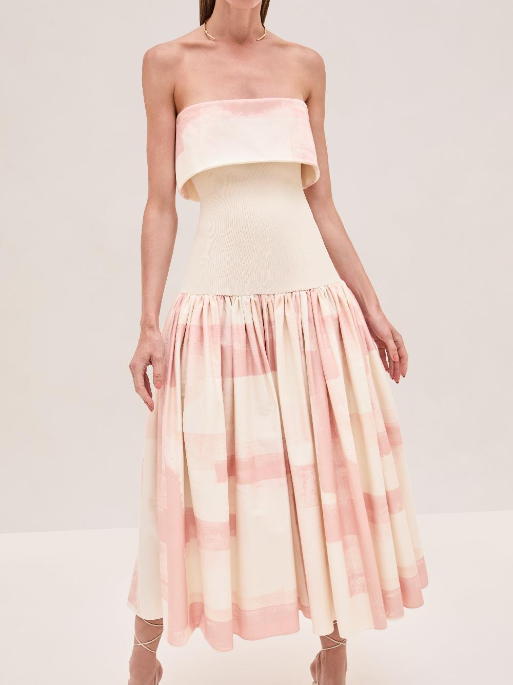 Alexis Robia Dress PINK BRUSHSTROKE