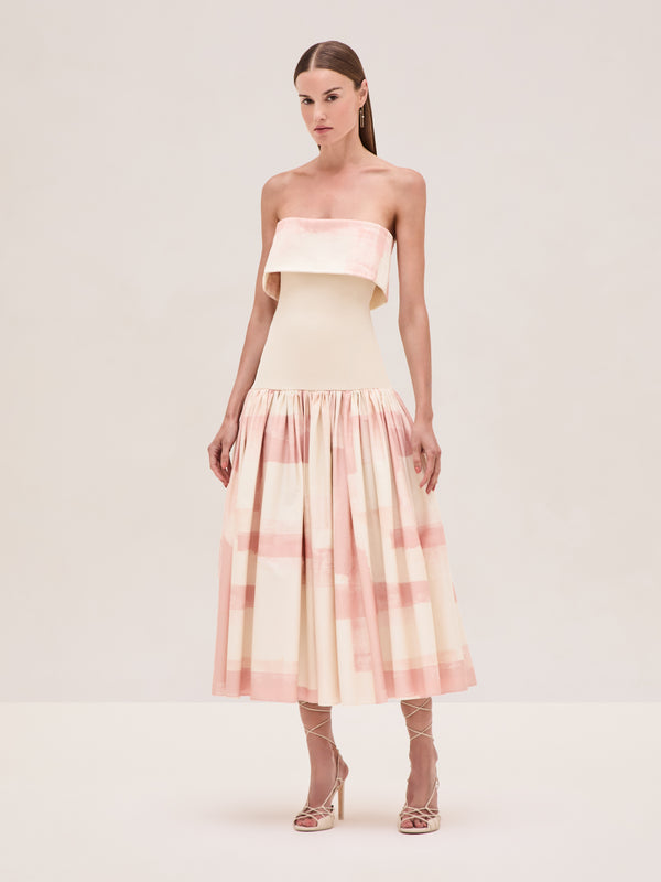 alexis Robia Dress PINK BRUSHSTROKE