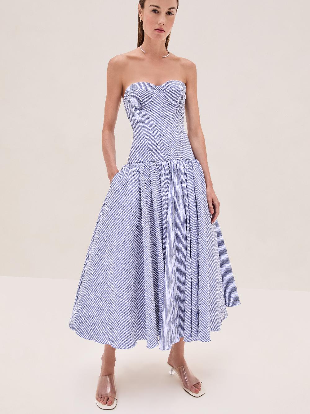 Alexis Summers Dress BLUE STRIPE
