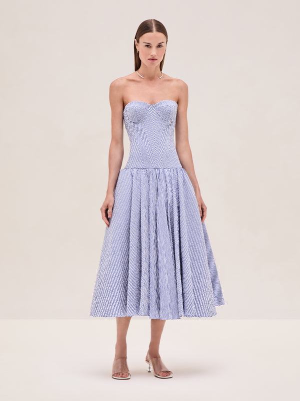 alexis Summers Dress BLUE STRIPE