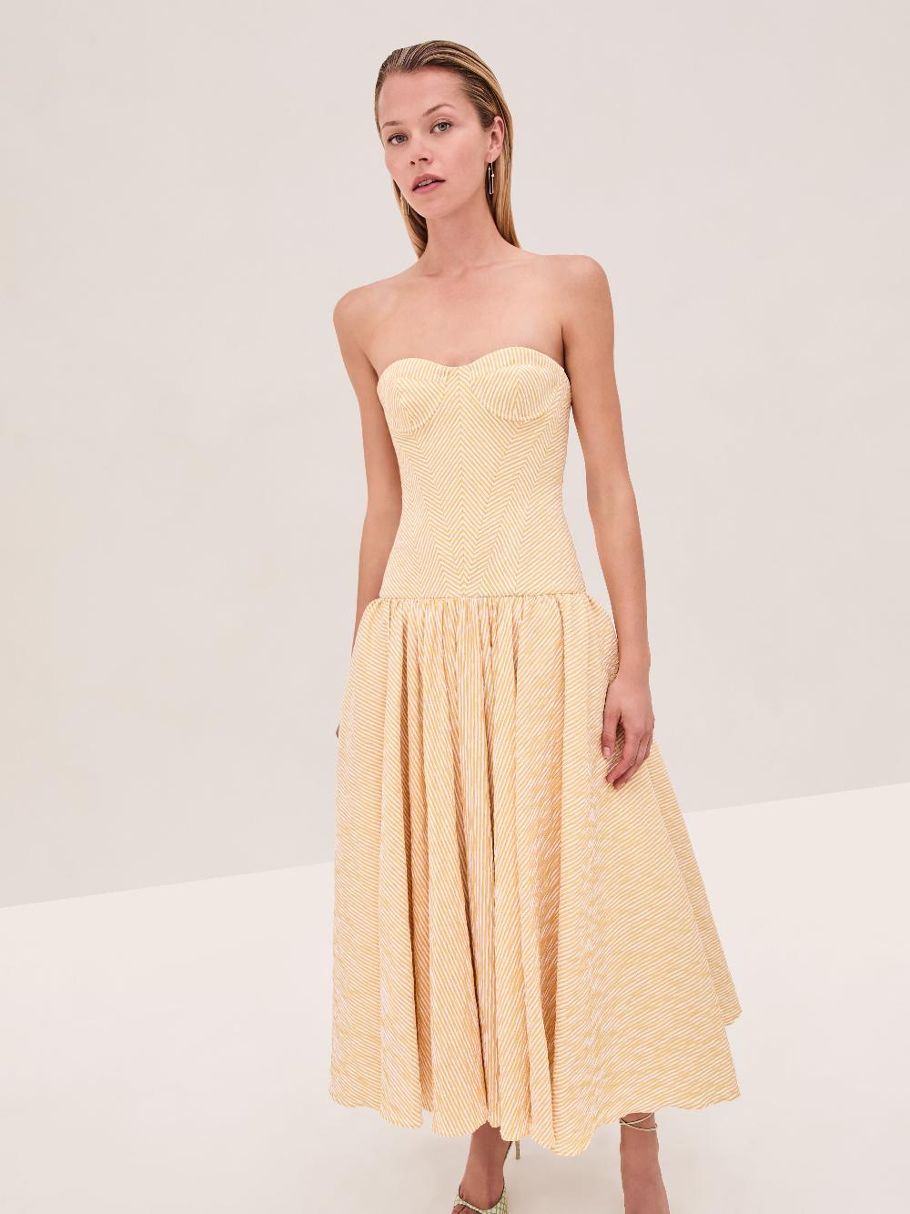 Alexis Summers Dress YELLOW STRIPE