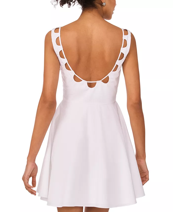 Alfani 1.STATE Women's Cotton Cutwork Mini Dress Women's Fashion Shoes & Accessories