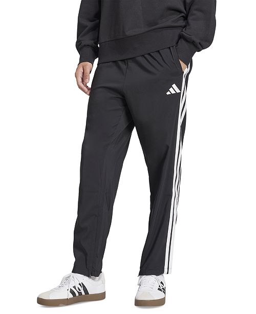 alfani adidas Men's Stanford Essential Three-Stripes Open Hem Track Pants Men's Fashion & Accessories