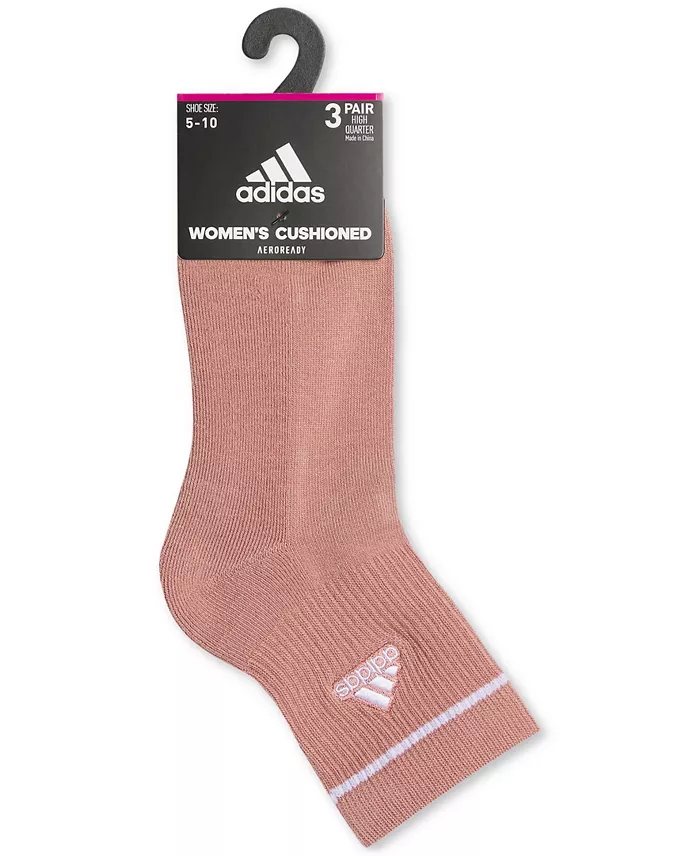 Alfani Adidas Women's 3-Pk. Cushioned Sport 2.0 High Quarter Socks 5159148A Women's Fashion Shoes & Accessories