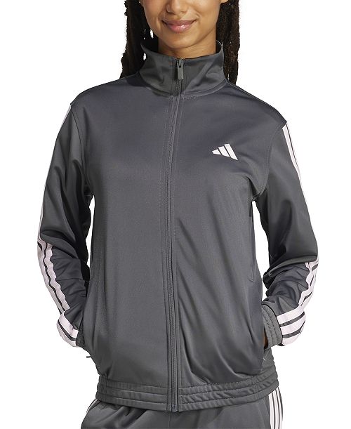alfani adidas Women's 3-Stripe Tricot Track Jacket XS-4X Women's Fashion Shoes & Accessories