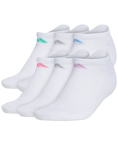 alfani adidas Women's 6-Pk. Athletic Cushioned No-Show Socks Women's Fashion Shoes & Accessories